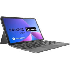 Lenovo Chromebook IdeaPad Duet 3 2-in-1 planšetdators | 10,95 collu 2K skārienjūtīgais displejs | Qualcomm Snapdragon 7c Gen 2 | 4 GB RAM | 64 GB SSD | Qualcomm Adreno Graphics | Chrome OS | QWERTZ | Grey