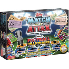 Football Billionaire Match Attax Edition Ģimenes galda spēle bērniem un pieaugušajiem | Vecums 6+ | Tirdzniecības un ģimenes stratēģijas spēle 2-6 spēlētājiem