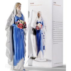 Porcelāna figūriņas māsa ar ziedu formas statujas amatniecības mākslas izstrādājumi skulptūra mājas dekori ornaments rotājums apdare