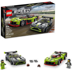 LEGO Speed Champions Aston Martin Valkyrie AMR Pro un Aston Martin Vantage GT3 76910 konstruktors bērniem no 9 gadu vecuma (592 detaļas)