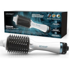 REVAMP Progloss Progloss Perfect Blow Dry Air Styler - 4 in 1 matu žāvētāja birste, apaļa birste žāvēšanai, izķemmēšanai, veidošanai un žāvēšanai, salona profesionālā karstā gaisa birste, viegli lietojama - Amazon Exclusive,