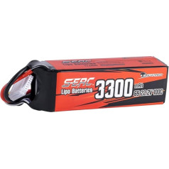 SUNPADOW 6S 22,2 V lipo akumuliatorius 3300 mAh 100C Soft Pack su XT60 kištuku, skirtas RC FPV sraigtasparniui, lėktuvui, dronui, kvadrokopteriui, lenktynių hobiui