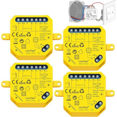 LoraTap V2N2 WiFi vieds iebūvēts vieds slēdžs ar darbības laika iestatījumu elektriskajām slēģēm, žalūzijām un markīzēm slēdža slēdža taimera slēdža slēdzis rullo slēģu motoram