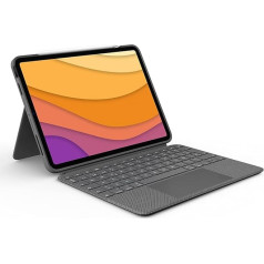 Logitech Combo Touch iPad Air (4. un 5. paaudzes - 2020, 2022) tastatūras korpuss, spāņu QWERTY izkārtojums - pelēks