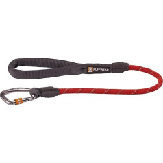 RUFFWEAR Knot-a-Long Short Dog Lead with Snap Hook - Red Sumac 0.76m