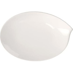 Villeroy and Boch Flow ovāls servēšanas šķīvis, 36 cm, Premium porcelāns, balts