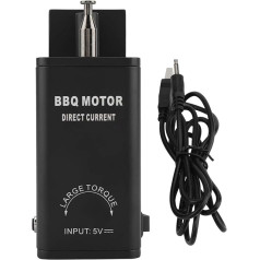 TOPINCN BBQ Motor Alumīnija enerģijas taupīšanas mazs cepamais trauks Grila rīku piederumi ar USB kabeli DC 5V