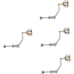 VANZACK Pack of 4 Makšķerēšanas ruļļu rokturi Rocker ruļļu rokturi Makšķerēšana Piegāde Makšķerēšanas piederumi Universāls ruļļa rokturis Makšķerēšanas ruļļa rokturis Makšķerēšanas ruļļa rokturis rolei Alumīnija sakausēju