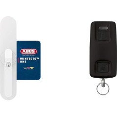 ABUS WINTECTO One Window Drive - viedā loga rokturis un HomeTec Pro Bluetooth® tālvadības pults CFF3100 - priekšējo durvju atvēršanai - HomeTec Pro Bluetooth® durvju slēdzenes piedziņai CFA3100 - melns