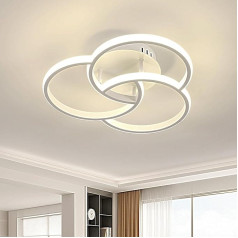 Goeco LED griestu gaisma, 30 W 3300 LM moderna griestu LED gaisma ar 3 spirālveida gredzeniem, 4500 K neitrāla gaisma, LED lampas, griestu gaisma viesistabai, gaitenim, guļamistabai, balta