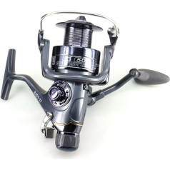 XUMI spininga spole Makšķerēšanas spole Priekšējā aizmugurējā dubultā bremze Max 8 + 3 kg Drag 5.5: 1 Super Strong Dual High Low Speed Carp Feeder Spinning Fishing Reel Wheel