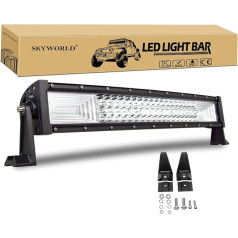 SKYWORLD 22 collu 56 cm 270 W LED darba gaismas josla izliekta 12 V 24 V papildu lukturis Auto LED darba gaismas josla Ūdensizturīga gaismas josla automašīnām SUV Offroad ATV kravas automašīnām 4 x 4