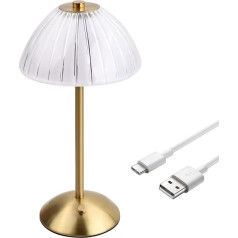 Cozlly Galda lampa bezvadu pieskārienam, LED akumulatora galda lampa, USB uzlādējama galda lampa, LED galda lampa, galda lampa, galda lampa viesistabai, guļamistabai, guļamistabai