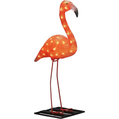 LED akrila flamingi, 65 cm