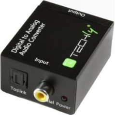 Digitāls toslink spdif, koaksiālais audio uz analogo stereo rca l/r konvertors