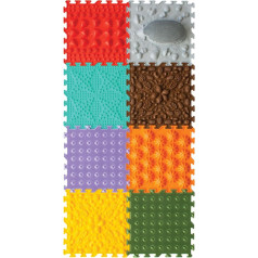 ORTO NATURE Puzzle Sensory Floor Mat, Massaging, Orthopaedic Play Mat for Children or as Baby Toy, Puzzle Mat for Floor (Hedgehog Here)