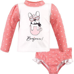 Hudson Baby Unisex bērnu peldēt Bonjour Months peldēt aizsargs komplekts 18-24 mēneši