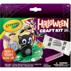 Crayola Halloween melnā kaķa amatniecības komplekts, modeļu burvība, DIY rokdarbi bērniem, dāvana