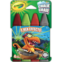 Crayola Mazgājams krīts 4 gab-T-Rex Effects