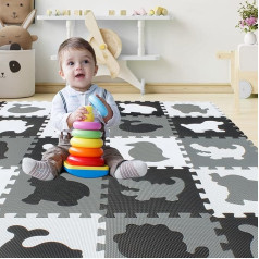 qqpp Children's EVA Puzzle Mat, Foam Play Mat / Play Rug for Babies & Toddlers