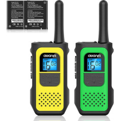 AWANFI Walkie Talkie uzlādējams ar 1200 mAh akumulatoru