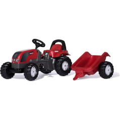 rolly toys 012527 rollyKid Valtra traktors ar piekabi - sarkans