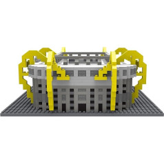 FOCO Oficiāli licencēts FOCO Borussia Dortmund Signal Iduna Park BRXLZ Bricks 3D Mini futbola stadiona būvniecības komplekts