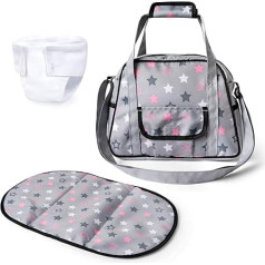 Bayer Design 69007AA Doll Changing Bag Angled Pad Cloth Diaper Doll Accessories Bag