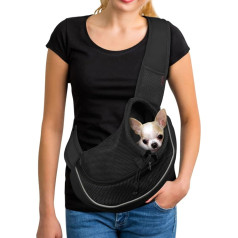 YUDODO Pet Dog Sling Carrier Elpojošs Mesh Travel Safe Sling Bag Carrier suņiem kaķiem