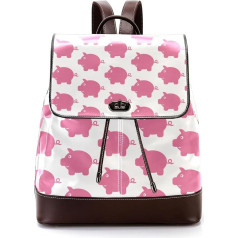 Personalizētas skolas somas Grāmatu somas pusaudžiem Piggy Bank Pattern Backpacks, daudzkrāsains, 27 x 12,3 x 32 cm, mugursomas mugursomas, daudzkrāsains