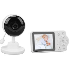 Vikye Video Baby Monitor, bērnu monitora kamera bez WiFi, 2,8 collu LCD displejs, automātiska nakts redzamība, divvirzienu sarunas, temperatūras sensors, šūpuļdziesmas, mājdzīvnieku kameras bērnu monitors