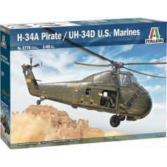 Italeri 2776S American 1:48 HUS-1 Sea Horse/UH-34D, Precīza replika, Celtniecība, Amatniecība, Hobijs, Līmēšana, Plastmasas komplekts, Montāža