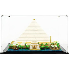 Guangzhou LEGO La Grande Pyramid de Gizeh 21058 akrila vitrīna LEGO 21058 (nav iekļauts) Izmērs: 40 x 40 x 25 cm