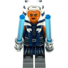 LEGO Star Wars: Ahsoka Tano ar diviem gaismas zobeniem (tumši zils kombinezons)