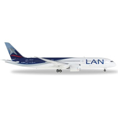 Herpa 557405 LAN Airlines Boeing 787 Dreamliner Lidmašīna Barely, melnā krāsā, melnā krāsā