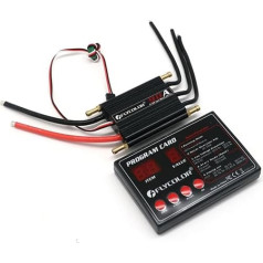 AneegFPV 90A ūdensizturīgs bezkontaktu ESC ātruma kontrolieris ar programmas karti Bezkontaktu ESC RC motora atbalsts 2-6s Lipo BEC 5.5V/5A RC laivām (90A)