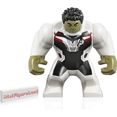 LEGO Super Heroes Avengers Endgame minifigūriņa - Hulk (baltā kombinezonā ar statīvu) 76144