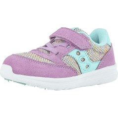 Saucony Meiteņu zīdaiņu zīdaiņu Jazz Lite treniņbikses, Lilac/Rainbow, UK 3.5 Wide, Lilac Rainbow