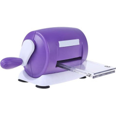 TOPPERFUN 1 x Portable Manual Dying Drawing Cushion Plates Manual Die griešanas mašīna Puzzle griešanas mašīna Dies Album Machine Dies Foto mašīna Toy Purple Hand Crank Formēšanas mašīna