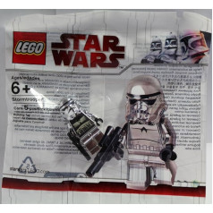 LEGO Star Wars Chase Mini figūrėlė Limited Edition Chrome Stormtrooper su Blaster Rifle