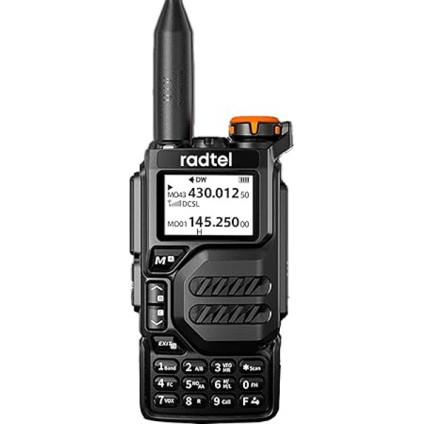 Radtel RT-590 UHF/VHF divjoslu Walkie Talkie 200CH Full Band divvirzienu radio HT Air Band uztvert FM radio