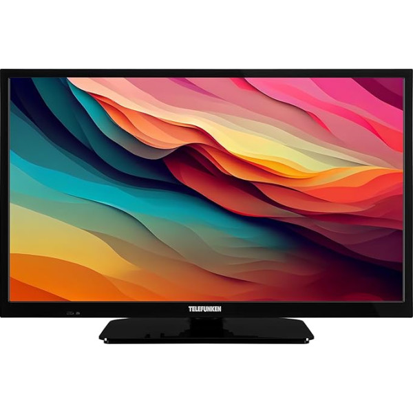 Telefunken XH24O550M TV 24 collu HD-Ready LED televizors ar 60 cm ekrāna diagonāli un integrētu trīskāršu uztvērēju melns