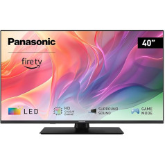 Panasonic TV-40S55AEZ, S55A sērijas 40 collu Full HD LED Smart TV, 2024, Fire TV, HD krāsu dzinējs, HDR, Alexa balss vadība, spēļu režīms, multivides atskaņotājs, izcilai vizuālajai pieredzei