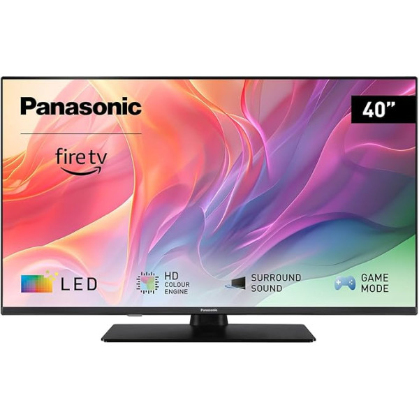 Panasonic TV-40S55AEZ, S55A sērijas 40 collu Full HD LED Smart TV, 2024, Fire TV, HD krāsu dzinējs, HDR, Alexa balss vadība, spēļu režīms, multivides atskaņotājs, izcilai vizuālajai pieredzei