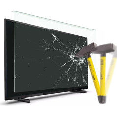 VENTON TV Bildschirmschoner 82 Bildschirm (32 Zoll) - Fernsehfilm für LCD, LED, 4K OLED und QLED HDTV Displayschutz für Fernseher - AntiSchaden TV Schutz - Abgehängt und fiksiert