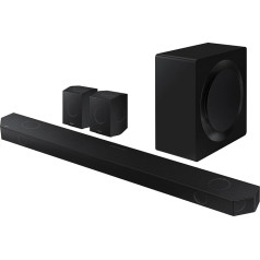 SAMSUNG Soundbar HW-Q990D/ZF 2024 - bezvadu Dolby Atmos, Q-Symphony, 11.1.4 kanāli, SpaceFit Sound Pro un saderība ar balss palīgiem