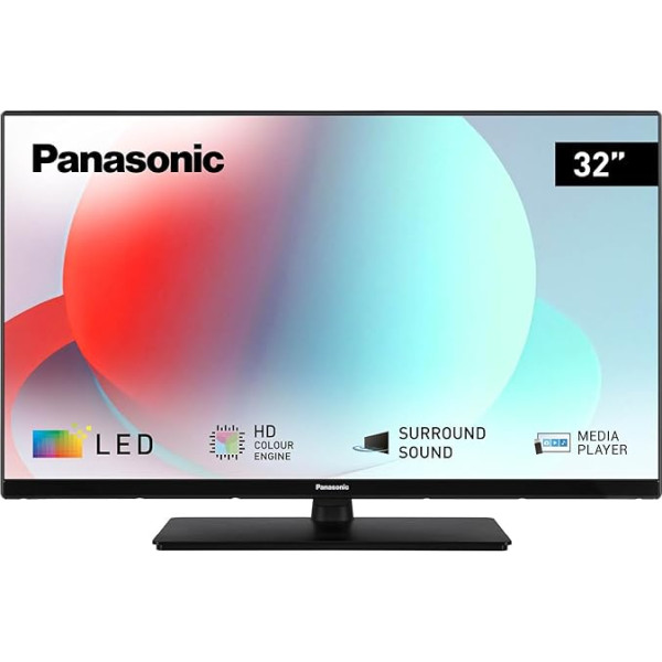 Panasonic TS-32N30AEZ, N30 sērijas 32 collu HD LED televizors, 2024, USB multivides atskaņotājs, augsts kontrasts, HD trīskāršais uztvērējs, HDMI, sienas montāžas iespēja, plāns rāmis, izcilai vizuālajai pieredzei