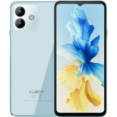 Cubot Note 40 6,5 collu HD+ 90Hz viedtālrunis 6GB un 256GB 50MP Dual Camera 5200mAh akumulators Android 13 OctaCore procesors Zils