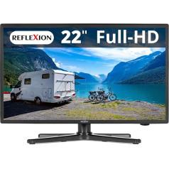 REFLEXION LEDW220+ Kempings TV 22 collu LED 1080p Bluetooth USB HDMI Liels skata leņķis