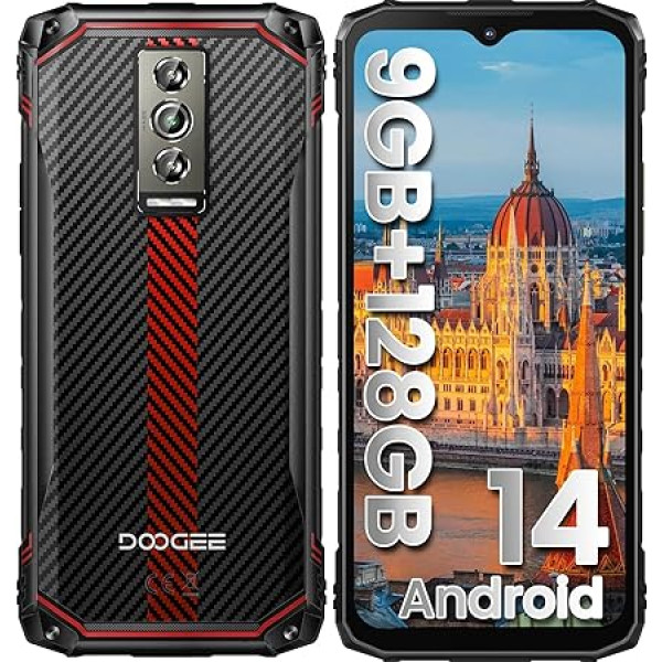 DOOGEE Blade 10 izturīgs viedtālrunis Android 14 (2024) / IP68 / 4G Dual SIM